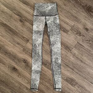lululemon athletica Speckled High-Rise Leggings - Black & White